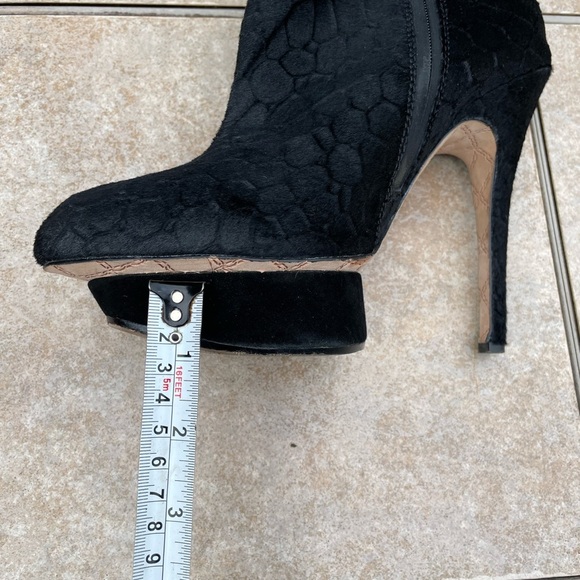 L.A.M.B. Women Noss BLACK LAMB Pumps Mid Calf Boot Platform Heels - Picture 12 of 16